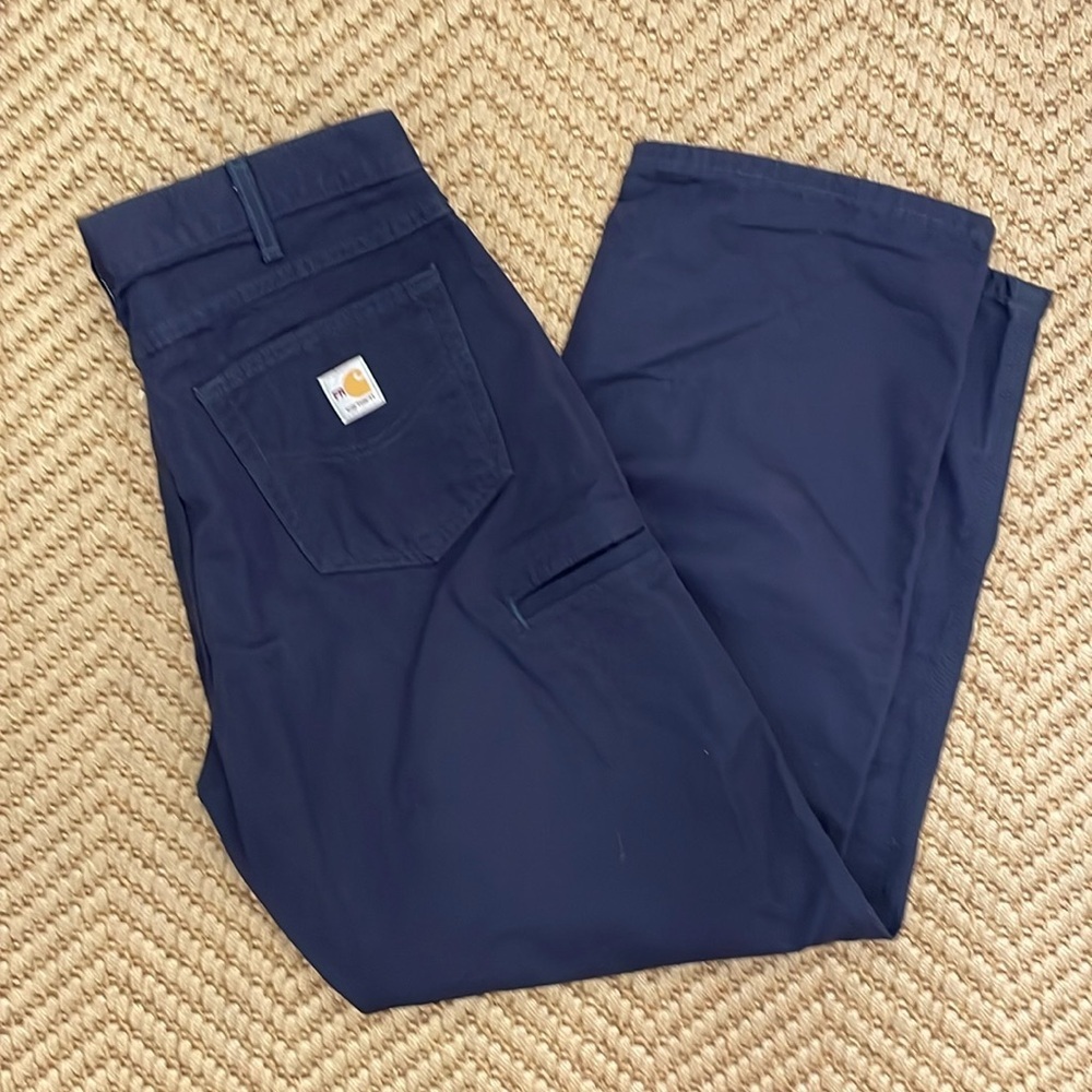 Carhartt FR Flame Resistant Loose Fit Wide Legged Jeans - Blue - 36x30
